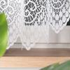 Violetta - Ready-Made Jacquard Curtain With A Cut At The Bottom - 300X160 Cm - White