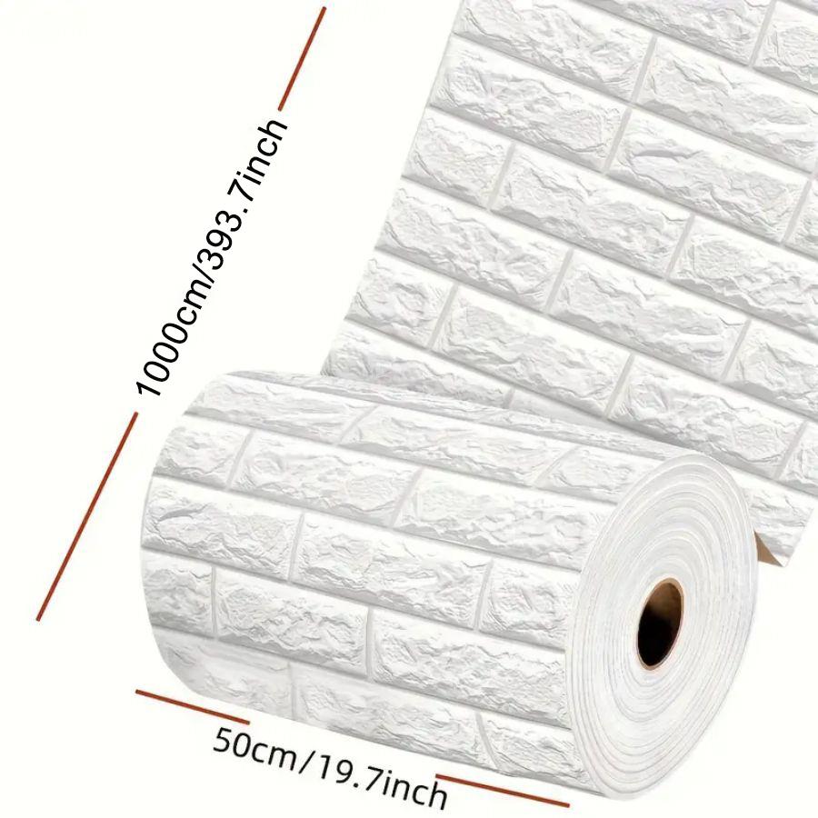

3D self-adhesive foam tile wall stickers for indoor wall decoration, living room kitchen and bedroom bathroom home decoration (as the picture,Other)
