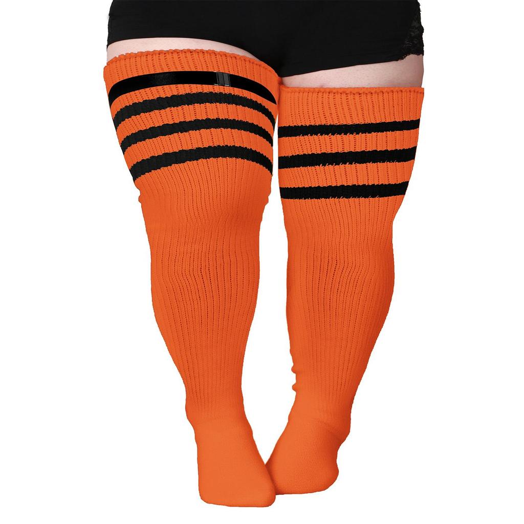 Plus Size Women's Compression Knee-High Socks - Extra Thick Over-the-Knee for Autumn/Winter