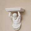 3D Printed Floating Storage Rack Decorative Greek God Wall Mount Shelf Figure Wall Rack  Home Decor