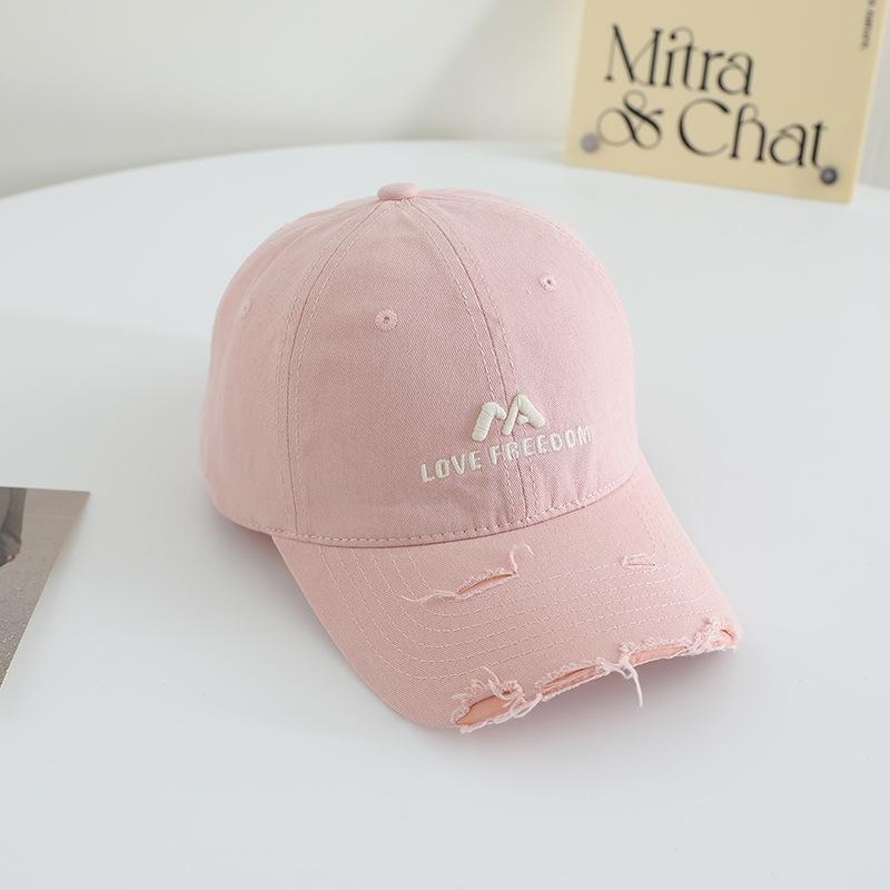 Casquette de baseball coréenne mignonne brodée grand tour de tête pour hommes et femmes même style coréen mode dessus souple casquette de baseball couple tendance