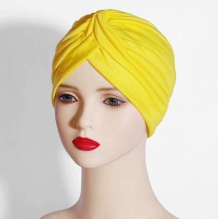 Women s Stretch Yoga Hat Bright Yellow Quick Dry Athletic Running One Size