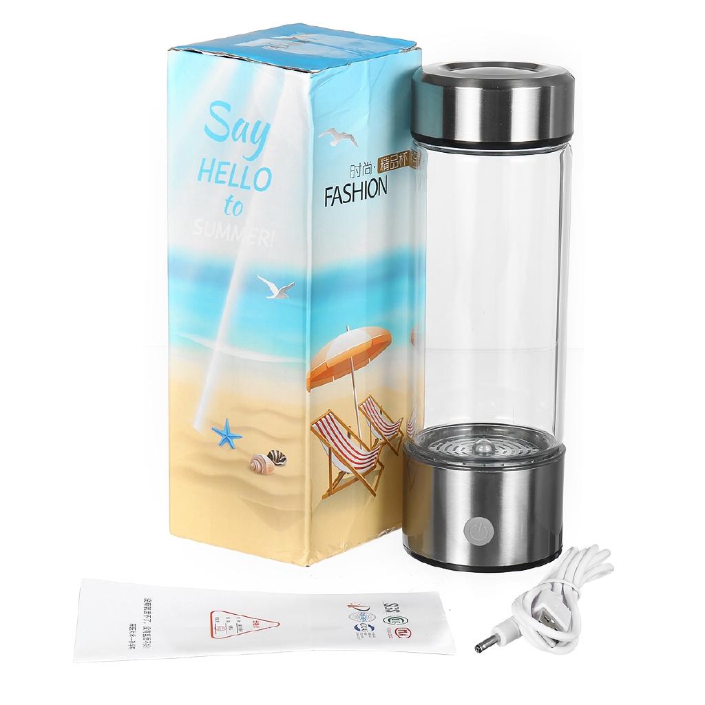 420ML 1L Recharge for Pure Hydrogen-rich Water Filter Electrolysis New  Portable Hydrogens Water Generator Bottle Alkaline Maker