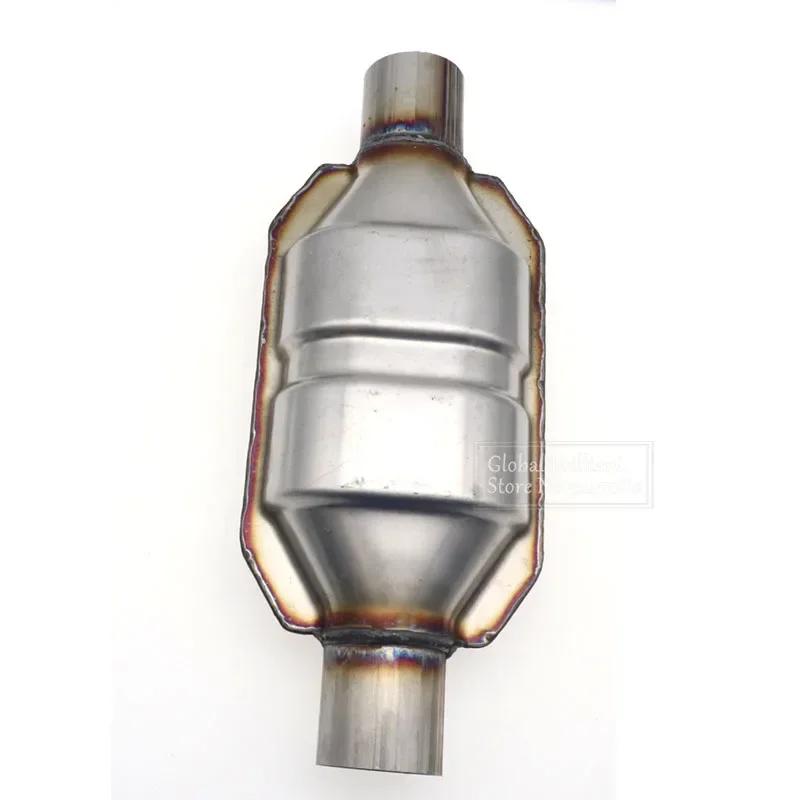 Universal Catalytic Converter 400 Cells High Flow Muffler Catalyst Converter Euro1 Round Stainless Steel 2'' 2.25'' 2.5'' 3"