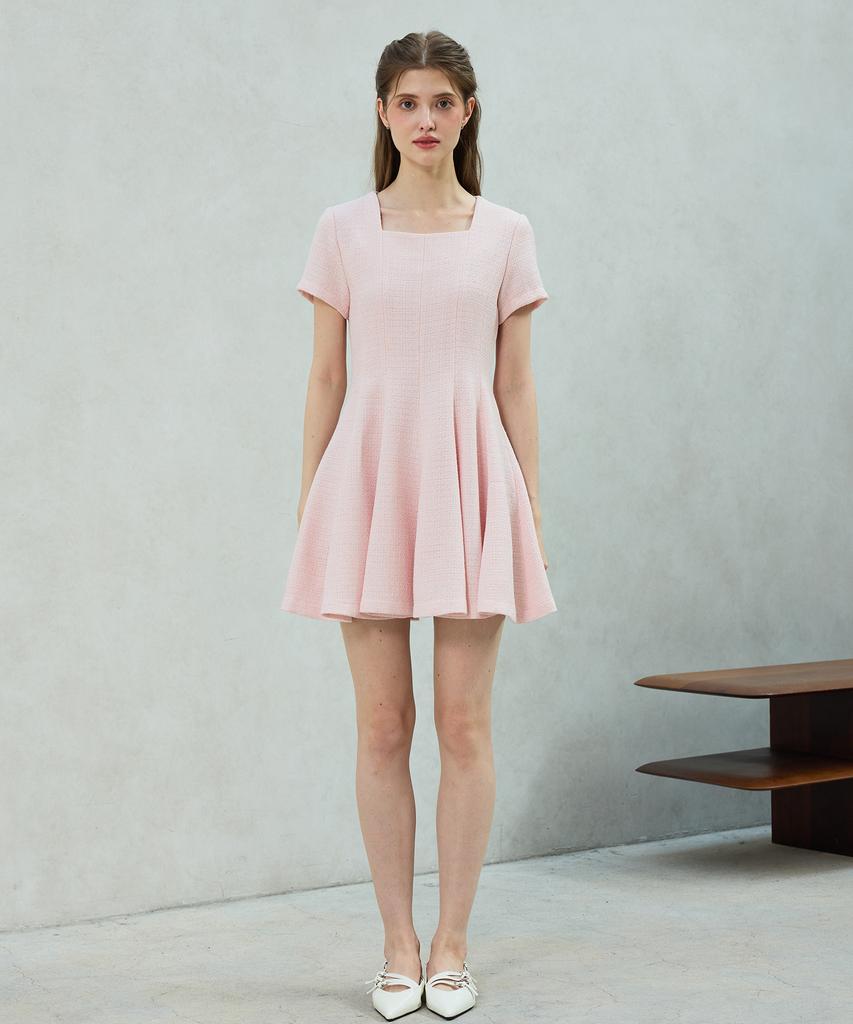 Alikim Lani Tweed Dress / Pink
