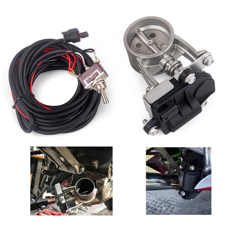Auto/Motorrad Auspuffrohrsystem Lokomotivgeräusch schallgedämpft Edelstahlventil elektronischer Schalter Tastensteuerung 51/60/63m
