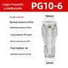 Pneumatic PU Quick Connect Three-Way Straight and Reducing Air Hose Adapter 4/6/8/10/12mm