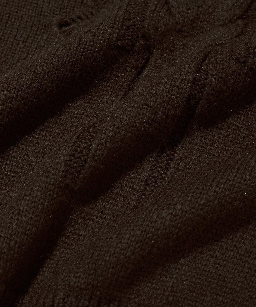 Seuweideu Damaged Cable Knit [Brown]
