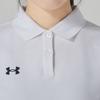 Under Armour Solid Color Casual Sports Polo Shirt Women tops White 22500519-100