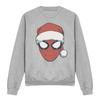 Spider-Man Unisex Adult Santa Hat Heather Christmas Sweatshirt