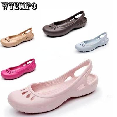 Nepromokavé a prodyšné perforované boty v létě Období dešťů Volný čas a módní plážová turistika Dámské sandály ve vykrojených barvách Jednobarevné Všestranné