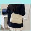 Street Style Pu Shoulder Bag With Flap Closure For Daily Use