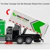 1/32 City Sweeper Model Toy Car Metal Diecast Sanitation Garbage Trucks Sound Light Pull Back Engineering for Kids Edutainment