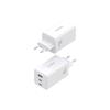 Cargador GaN AISENS ASCH-100W3P051-W 100W 2x USB-C PD/QC 1x USB-A QC Blanco