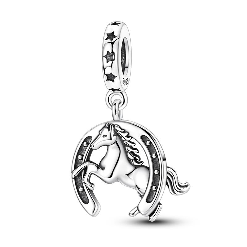 925 Silver Charms Beads Passport Dog Shoes Dangle Fit Bracelet Women Jewelry Gift DIY