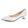 Fashion Women Pumps Spring New Fashion Single Shoes Pointed Toe Casual Solid Chunky Middle Heel Women's Shoes Commuter Work Heels Women