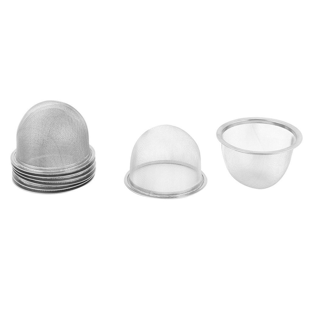 uxcell Tea Strainers, Stainless Steel, 80mm Diameter, 52mm Deep, Round Mesh, Pack of 8