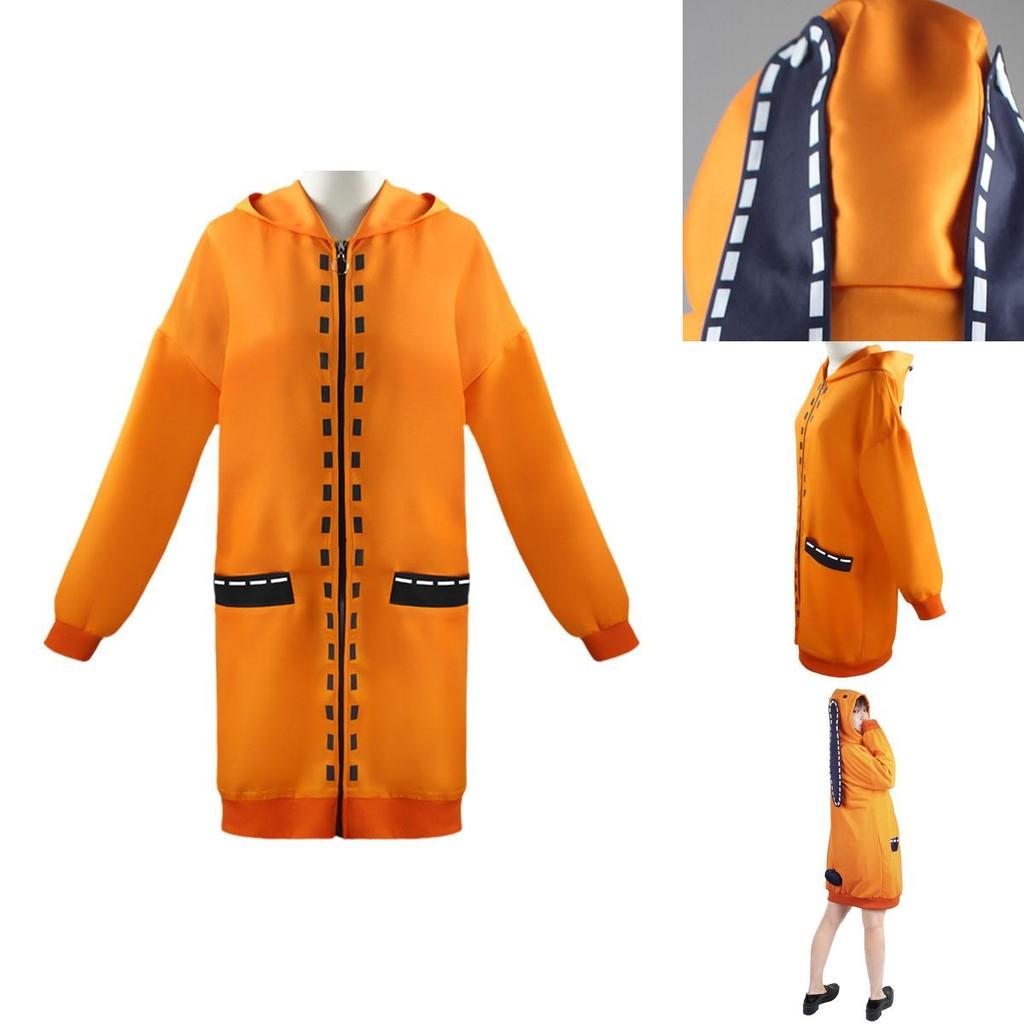 Kakegurui Compulsive Gambler Runa Yomozuki Cosplay Costume Cozy Hoodie Coat