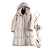 New Winter Down Cotton-padded Clothes Hooded Fluffy Thickened Medium and Long Cotton-padded Jackets, High-end and Thin Jackets for Women
