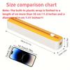 1PC Dual-function Plastic Packaging Cutter for Plastic, Aluminum Foil, Baking Paper, and Wax Paper Two-way Sliding Knife Cutting Boxes