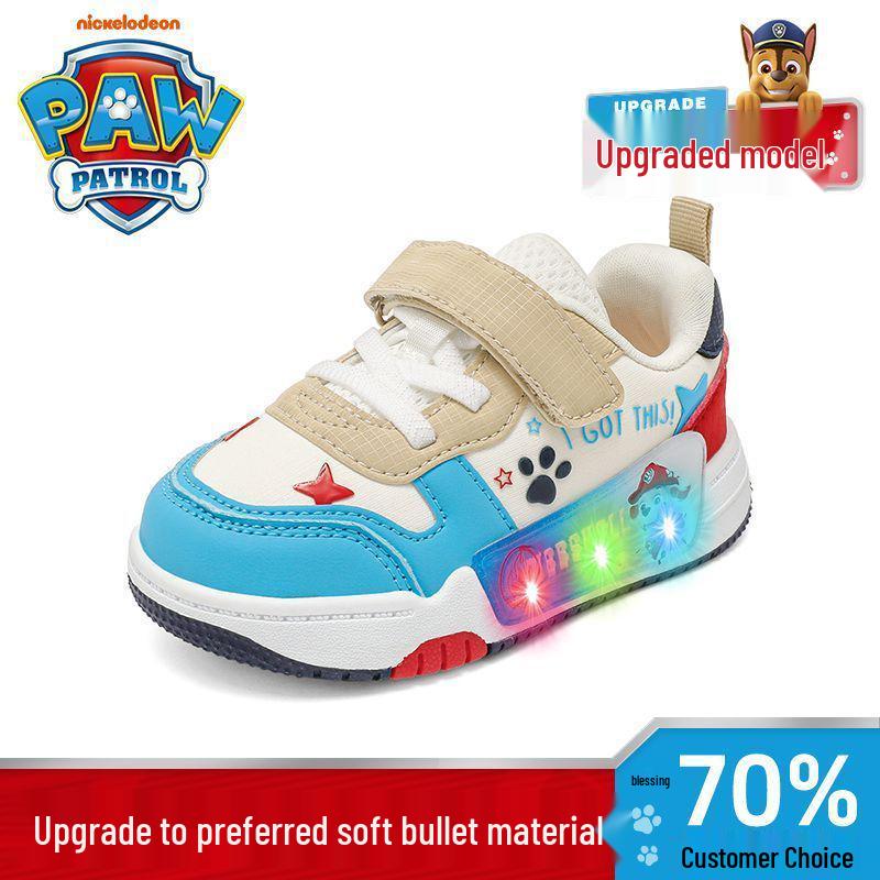 

Paw Patrol Kids Autumn 2025 Light-Up Breathable Casual Shoes with Soft Soles for Toddlers Size 26: Foot length 15.7-16.2cm