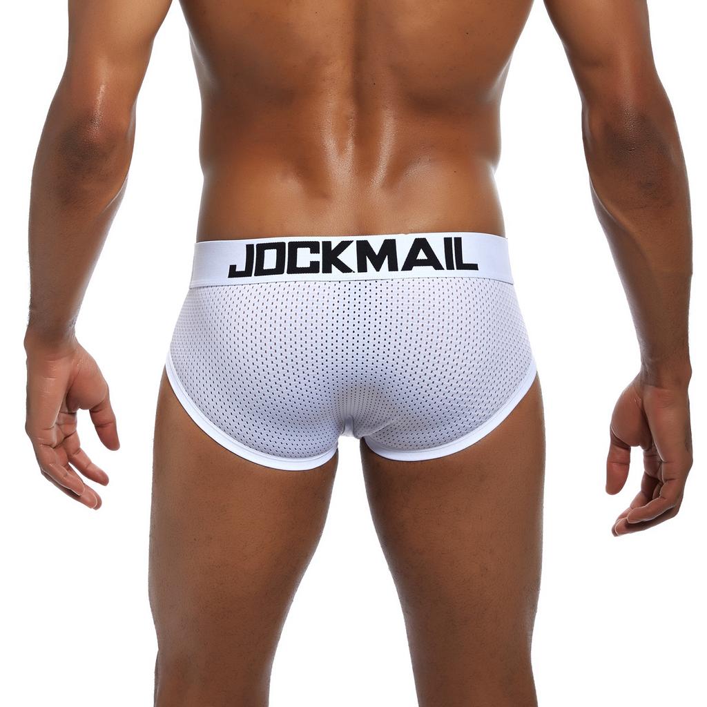 Slips JOCKMAIL Modische, niedrige Taille, atmungsaktives Mesh, Herrenunterwäsche, einfarbig, lässige Unterhose für jeden Tag