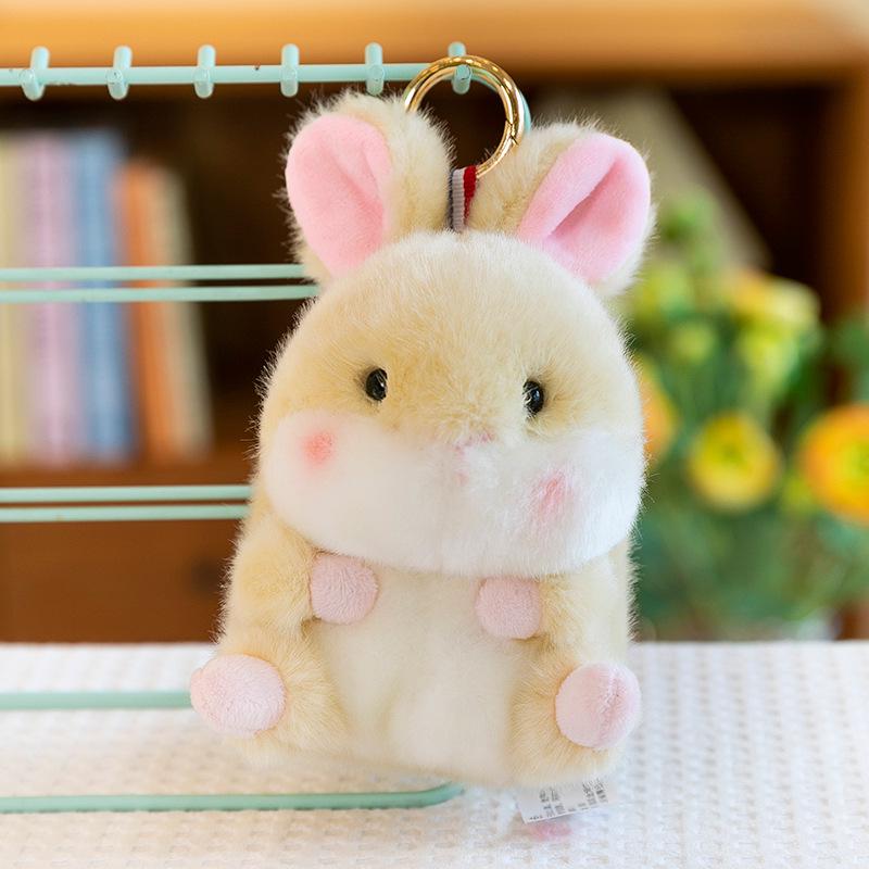 Adorable Penguin & Rabbit Plush Keychain Doll - Girls' Gift & Bag Charm