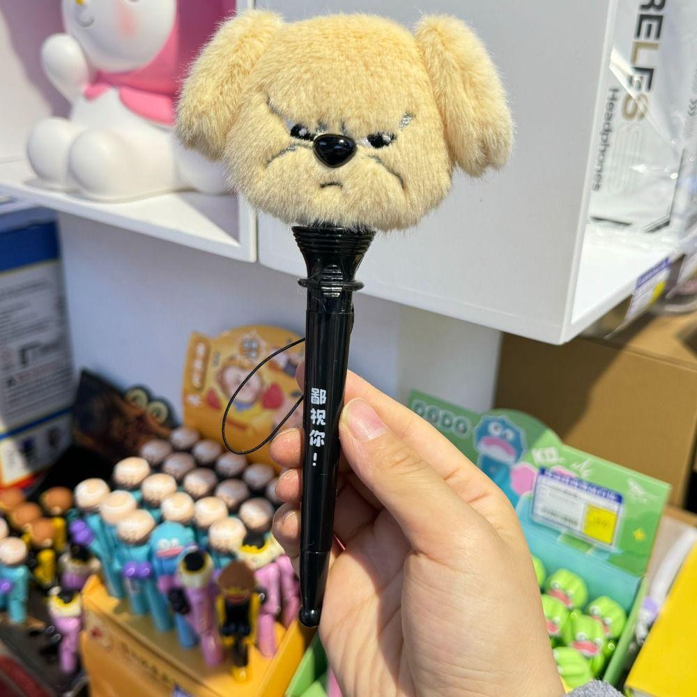 Plush Bouncing Pen Cartoon Signing Pen Creative Ballpoint Pen  Stationery