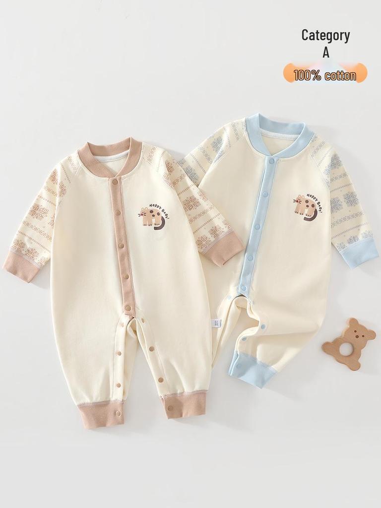 Baby Onesie: Pure Cotton Crawling Suit for All Seasons