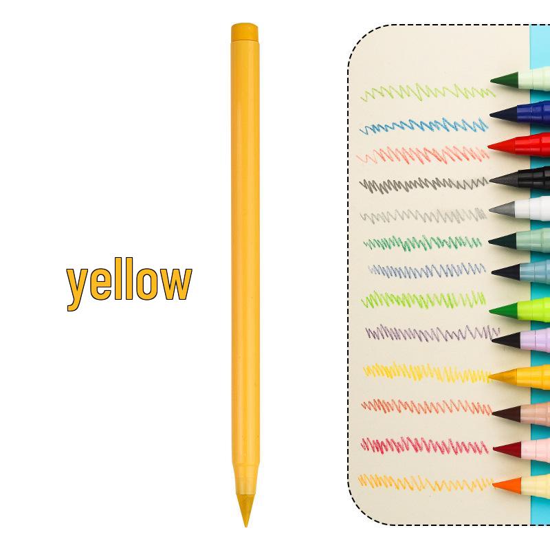 Erasable Posture Correcting Eternal Pencil - 12 Colors, No Sharpening Needed, Durable Lead, Perfect for Kids' Drawing.