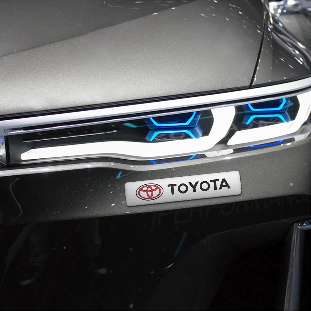 Aluminum Car Badge Sticker Auto Body Trunk Decoration Accessories For Toyota Century Auris Mirai Premio Yaris Camry Carola Prius