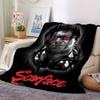 1pc Scarface-Inspired Flannel Blanket - Soft Cozy All-Season Throw for Bedroom, Sofa, Camping, Travel - Perfect Gift for Movie FansB76