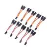 Sale 5 Pcs Jr/Futaba Style Servo 1 To 2 Y Harness Leads Splitter Cable Male To Female Extension Lead Wire For Rc Models 7Cm