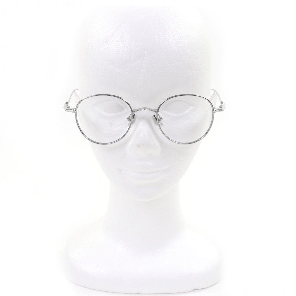 Excellent GENTLE MONSTER Glasses BOLD Boston Frame Silver Titanium mens Used