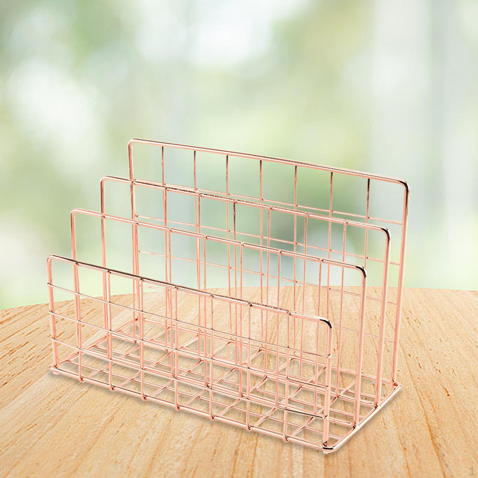 

Настольная книжная полка, сортировщик папок для файлов, железный переплет, держатель для книг, органайзер для книг, почтовых кулинарных книг, розового золота