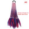 Children'S Wig Ponytail Dirty Braid Ponytail Hair Loop Short Three Braid Ponytai