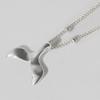 Women's Daily Dolphin Tail Ball Chain Necklace