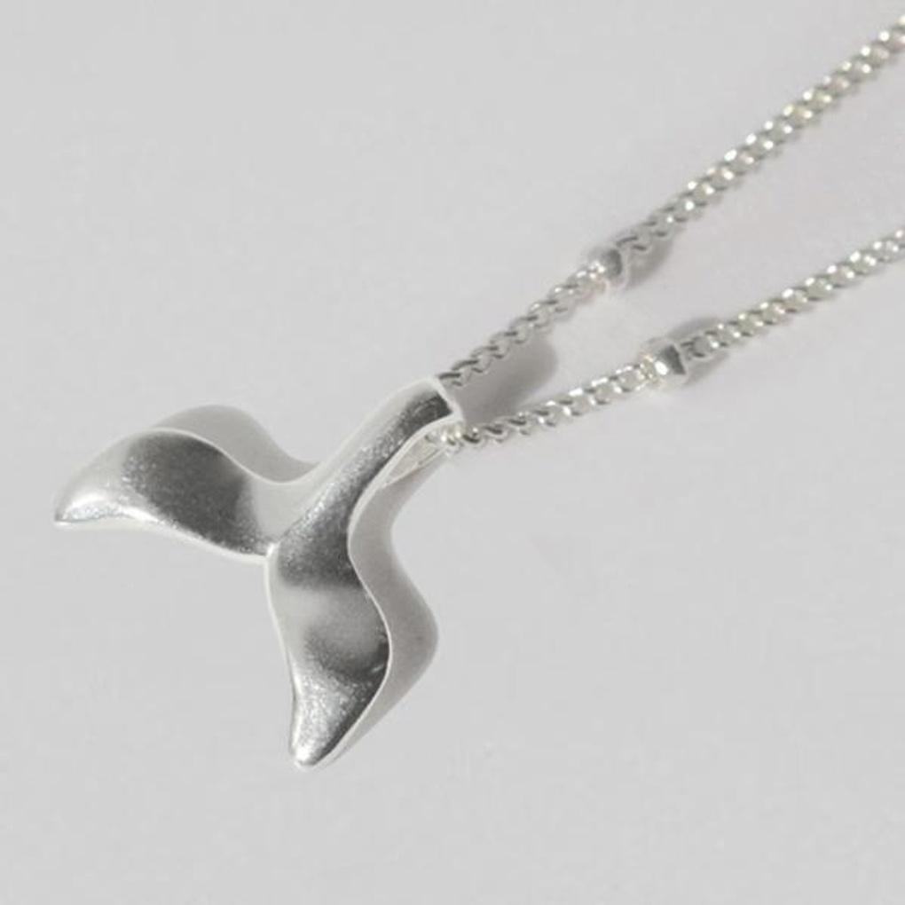 Women's Daily Dolphin Tail Ball Chain Necklace