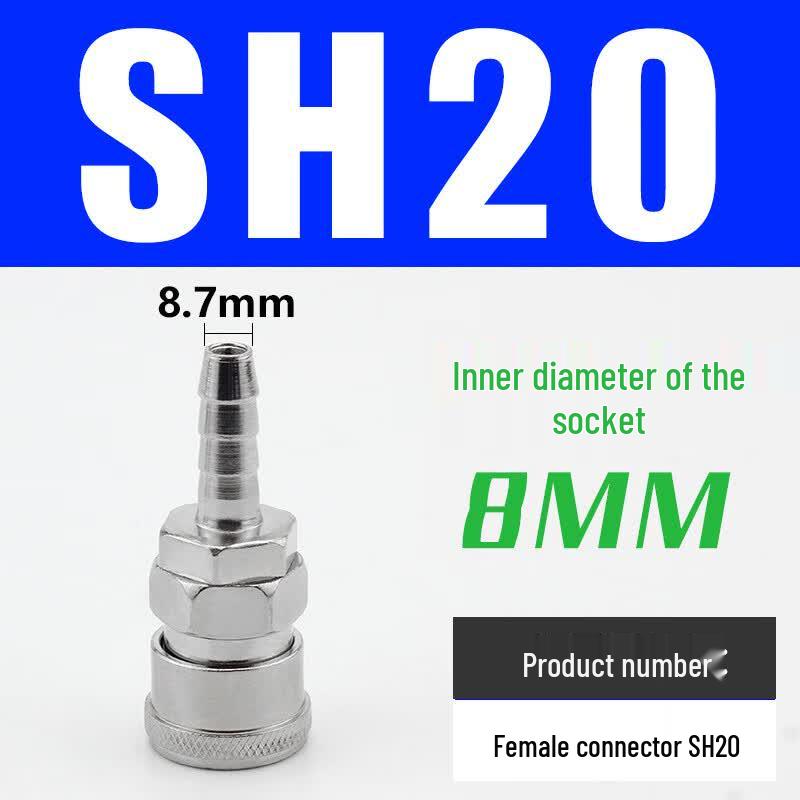 Yumao C-Type Self-Locking Quick Connector SH20 Female
