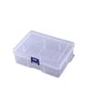 Transparent PP Plastic Rectangular Storage Box with Lid for Stationery, Jewelry, and Electronics