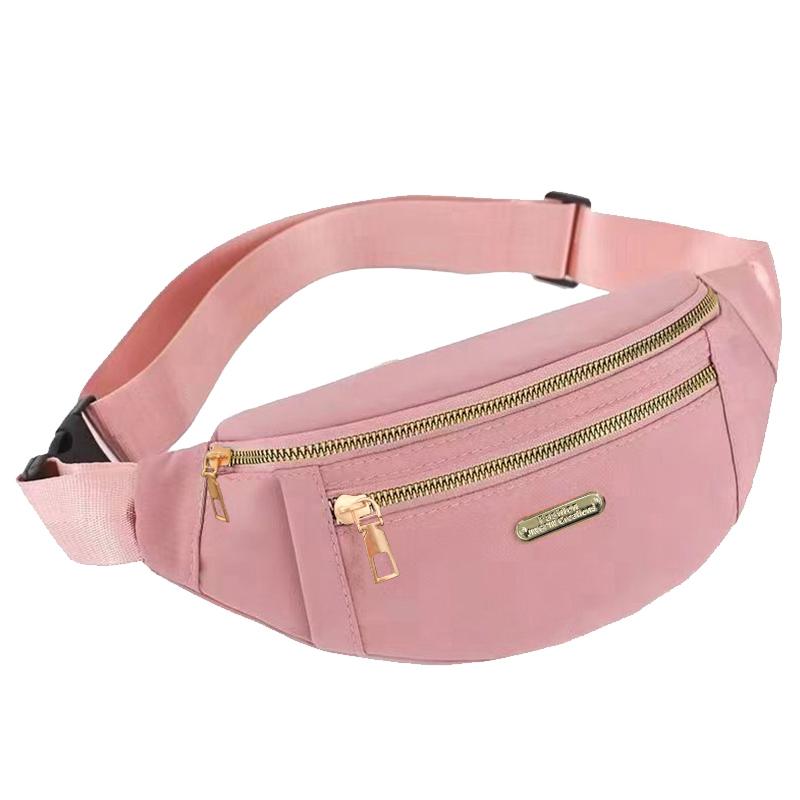 Daily Wear Simple Solid Tone Waist Sling Bag Unisex Fanny Pack, Practical Layout for Outdoor Leisure and Short Trips