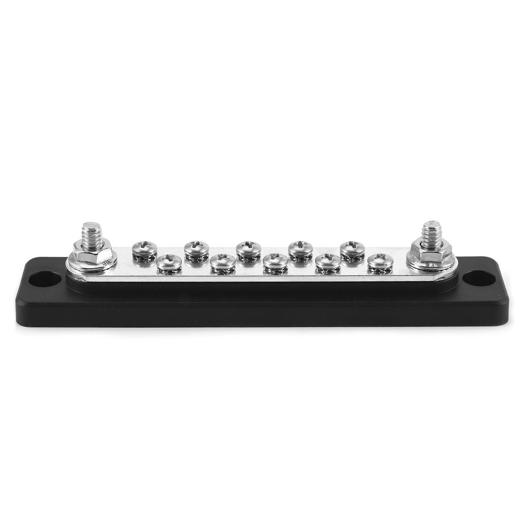 150A Bus Bar 10 Point Electric Terminal Board Block Dual Row for RVs Motorcycles Marine