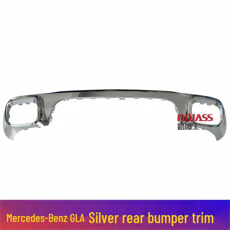 Mercedes GLA Rear Bumper Electroplated Silver Trim - Fits GLA180, GLA200, GLA220 (W247) Chrome Strip