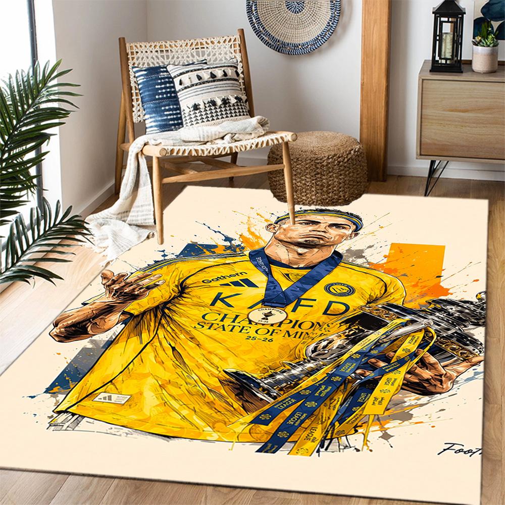 Champion's Glory Celebration Floor Mat Perfect for Dormitory Living Rooms Balcony Study room Anti-slip Rug Office home decor Wedding Party Gift
