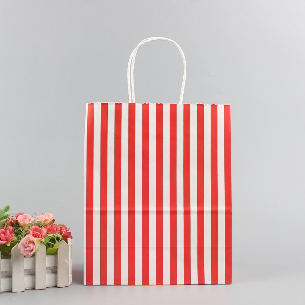 Liela punktota Ziemassvētku dāvanu maisiņš - Pārnēsājams kraftpapīrs