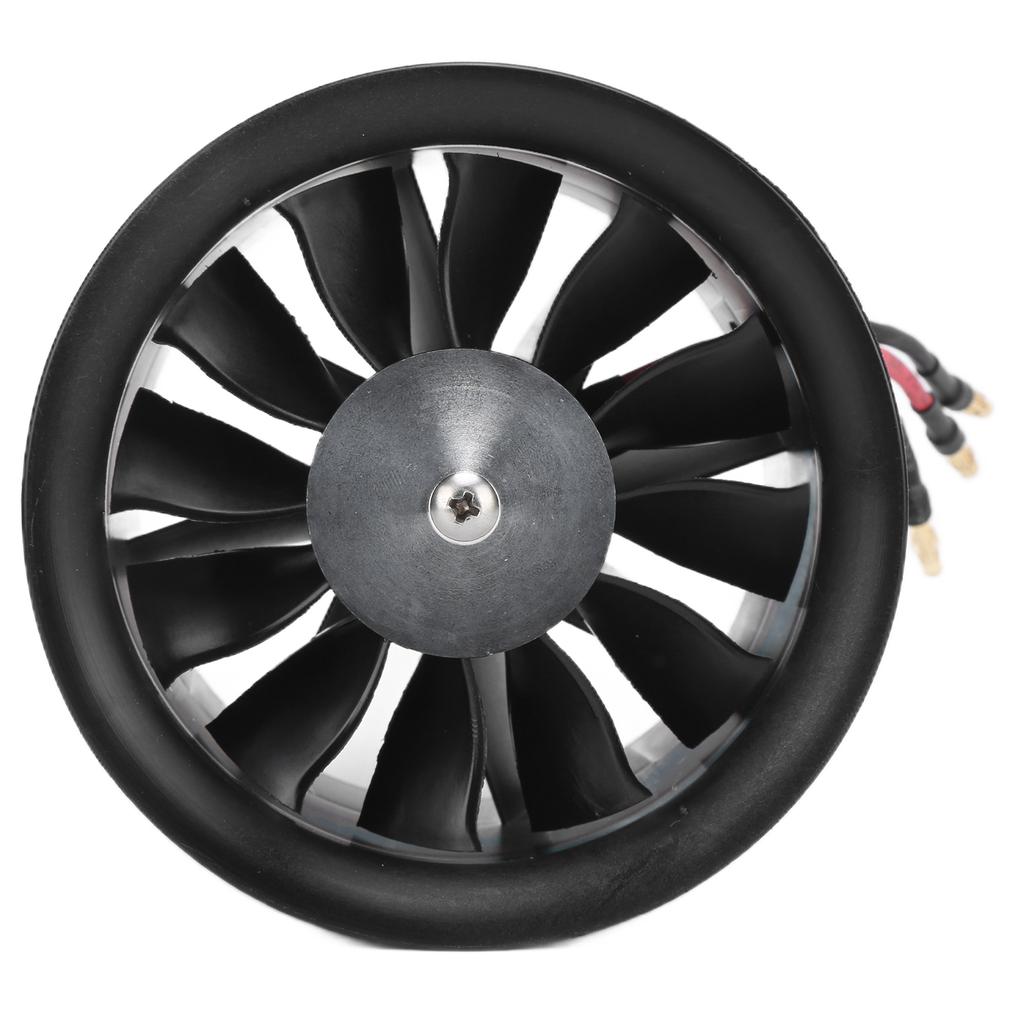QX Motor 90mm EDF Set 1200KV Brushless Motor with 12 Blade Ducted Fan for RC Airplane
