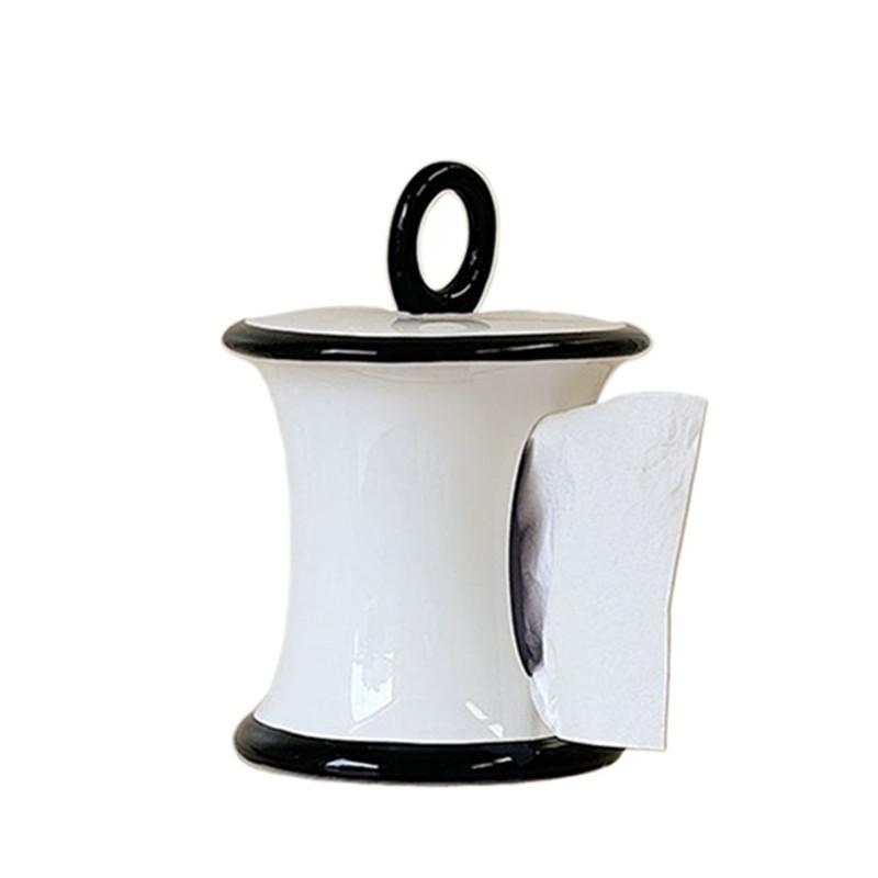 Light Luxury Ceramic Tissue Box Creative Napkin Storage Box Kitchen Wet Towel Dispenser Nordic Home Decoration Accessories
