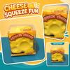 Squeeze Cheese Slow Rebound Stress Relief Toy Creative Squeeze Sensory Toy Soft Foam Squishy Toy for Kids and Adults Packaged In Box