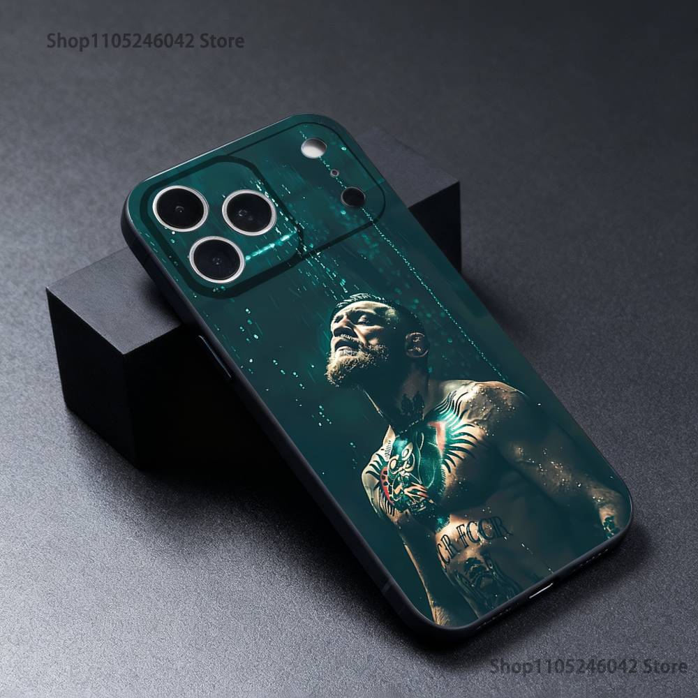 

C-Conor Mcgregor Phone Case For iPhone 17,16,15,14,13,12,11,Pro,XS,Max,XR,Plus,E,SE4,Mini Black Soft Cover iPhone12PRO