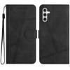For Samsung Galaxy A26 5G Case Flip Leather Retro Phone Cover Lines Imprinted